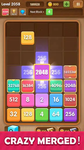 Play Merge Level 2048 as an online game Merge Level 2048 with UptoPlay