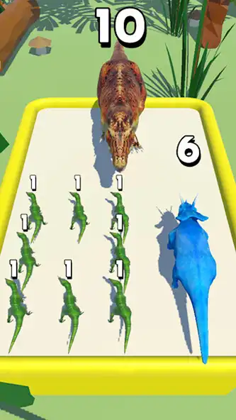 Play Merge Master : Dino Battle as an online game Merge Master : Dino Battle with UptoPlay