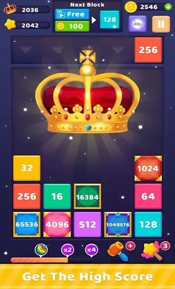 Play Merge Number Drop Puzzle as an online game Merge Number Drop Puzzle with UptoPlay