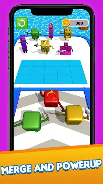 Play Merge Number Fight! Cubes Run  and enjoy Merge Number Fight! Cubes Run with UptoPlay