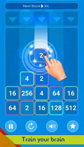 Play Merge Numbers 2048-Block Puzzle as an online game Merge Numbers 2048-Block Puzzle with UptoPlay