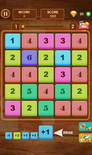 Play Merge Numbers - Merge Block Puzzle Game as an online game Merge Numbers - Merge Block Puzzle Game with UptoPlay