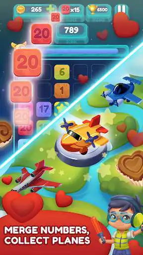 Play Merge Numbers: Planes Story  and enjoy Merge Numbers: Planes Story with UptoPlay