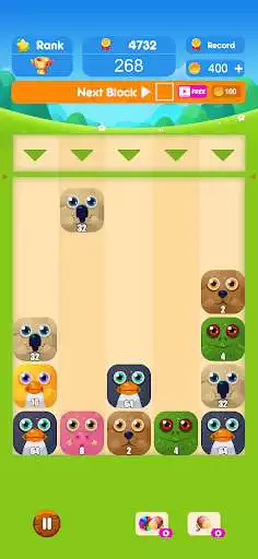 Play Merge Pets : 2048 Puzzle as an online game Merge Pets : 2048 Puzzle with UptoPlay