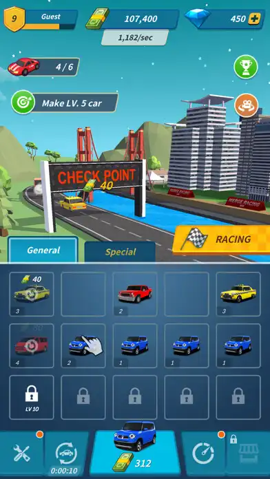 Play Merge Racing 2022 as an online game Merge Racing 2022 with UptoPlay