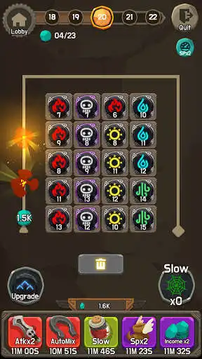 Play Merge runes:Idle Defense Game as an online game Merge runes:Idle Defense Game with UptoPlay