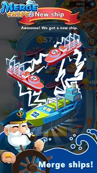 Play Merge Ships: Ship Tycoon as an online game Merge Ships: Ship Tycoon with UptoPlay