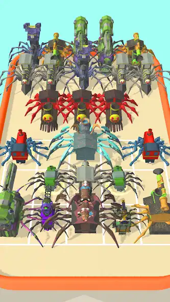 Play Merge Spider Train as an online game Merge Spider Train with UptoPlay