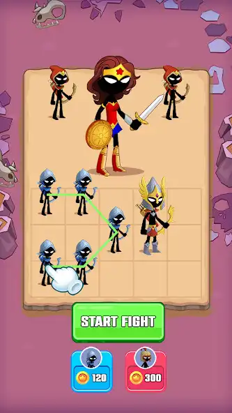 Play Merge Stick Master: Hero Fight as an online game Merge Stick Master: Hero Fight with UptoPlay