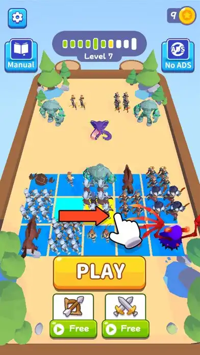 Play Merge Tactics as an online game Merge Tactics with UptoPlay