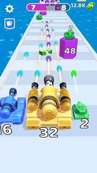 Play Merge Tank Run as an online game Merge Tank Run with UptoPlay