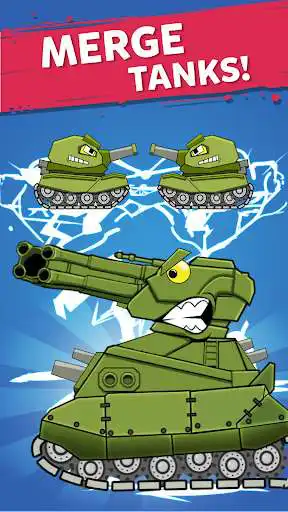Play Merge Tanks: Idle Tank Merger as an online game Merge Tanks: Idle Tank Merger with UptoPlay
