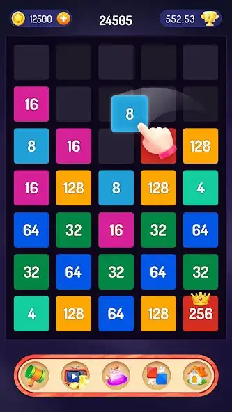 Play Merge the Number - 2048 Puzzle as an online game Merge the Number - 2048 Puzzle with UptoPlay