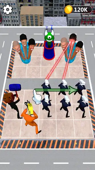 Play Merge Toilet Man Color Friends as an online game Merge Toilet Man Color Friends with UptoPlay