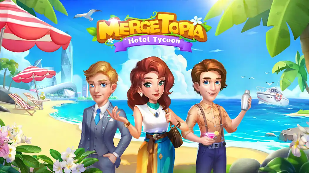 Play Merge Topia-Hotel Tycoon  and enjoy Merge Topia-Hotel Tycoon with UptoPlay
