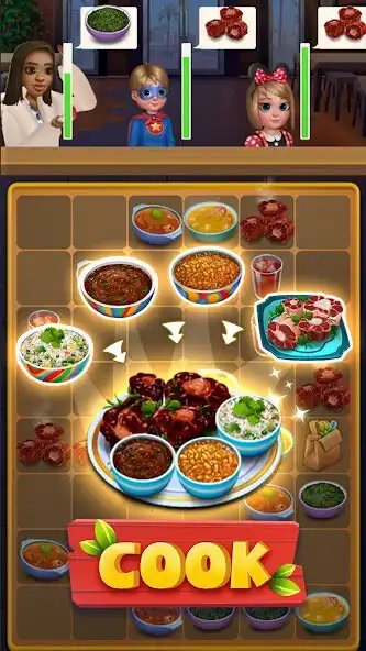 Play Merge Tour: Cook  Merge Game as an online game Merge Tour: Cook  Merge Game with UptoPlay