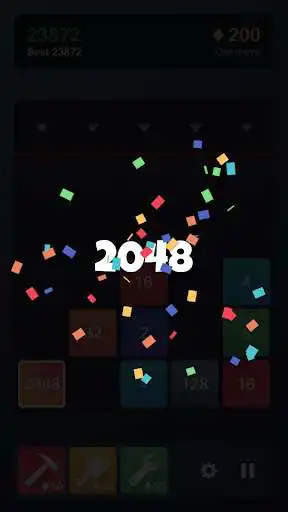 Play Mergetris - 2048 Dropping Block Puzzle as an online game Mergetris - 2048 Dropping Block Puzzle with UptoPlay