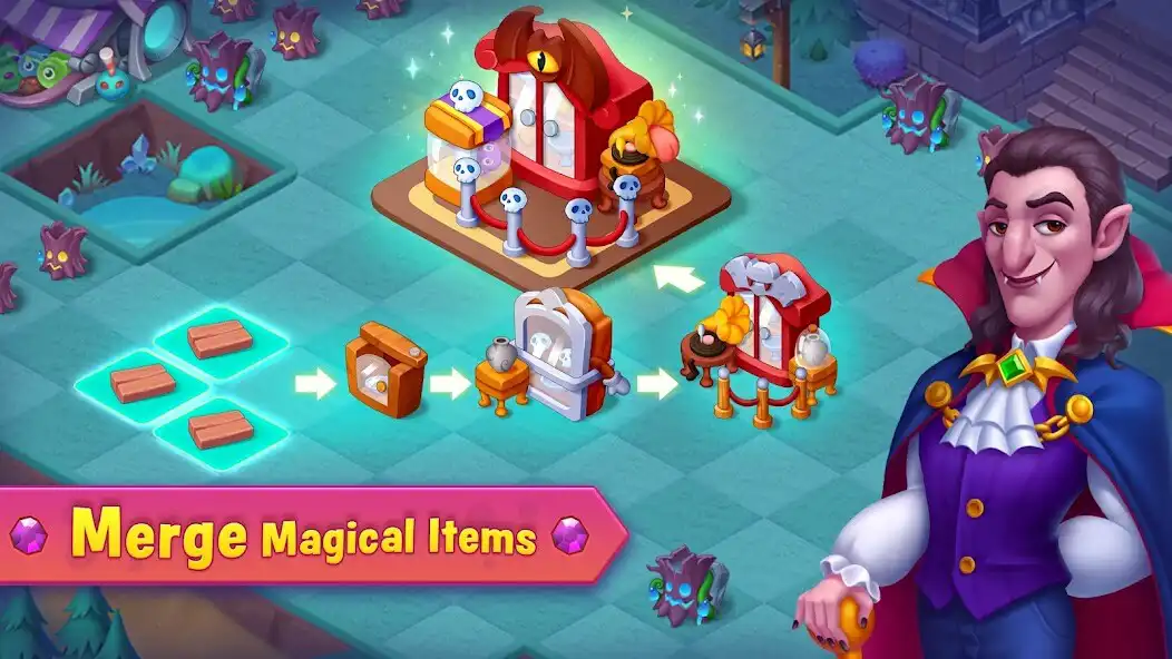Play Merge Vampire: Monster Mansion  and enjoy Merge Vampire: Monster Mansion with UptoPlay