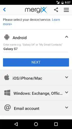 Play Mergix Contacts Cleaner