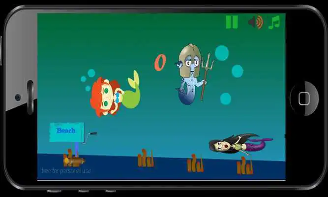 Play Mermaid Attack On Beach