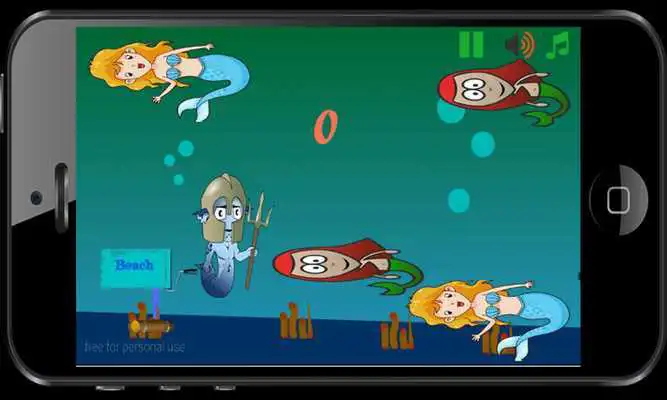 Play Mermaid Attack On Beach
