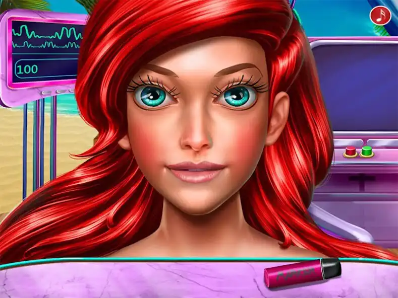 Play Mermaid Botox : Lips Injection Cosmetic as an online game Mermaid Botox : Lips Injection Cosmetic with UptoPlay