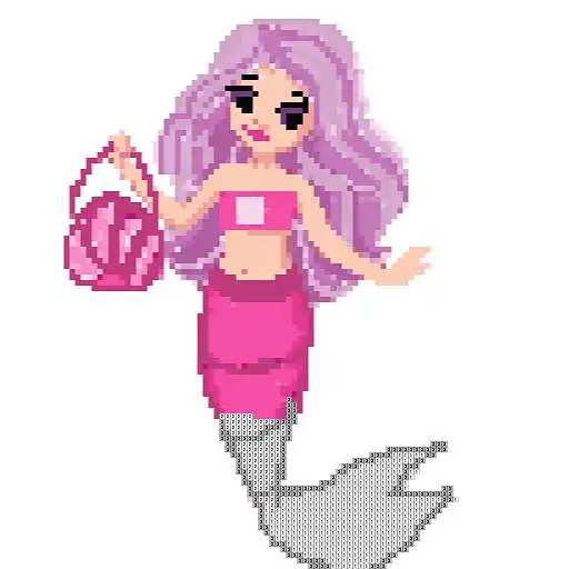 Play Mermaid Color by Number - Pixel Art, Painting Book APK