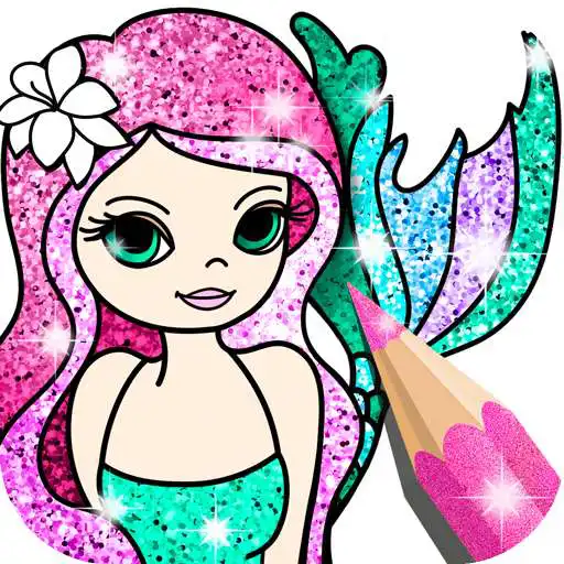 Play mermaid coloring book glitter APK