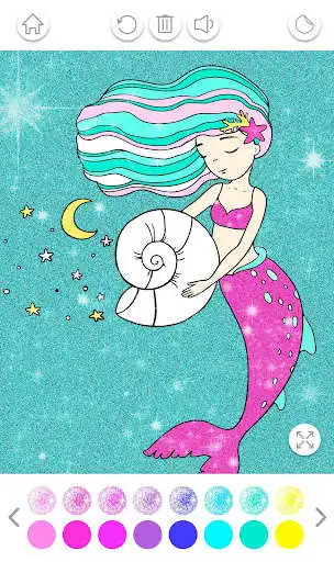Play mermaid coloring book glitter as an online game online mermaid coloring book glitter with UptoPlay Play mermaid coloring book glitter as an online game mermaid coloring book glitter with UptoPlay