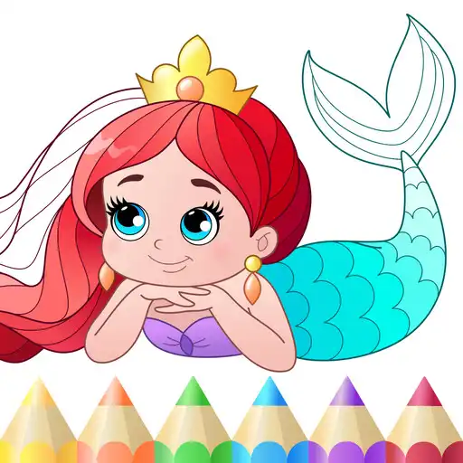 Play Mermaid coloring book gradient APK Play Mermaid coloring book gradient APK