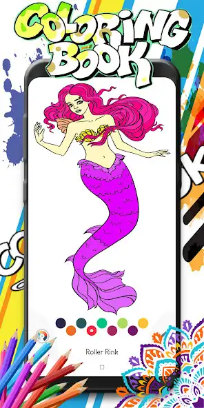 Play Mermaid Coloring Book  and enjoy Mermaid Coloring Book with UptoPlay