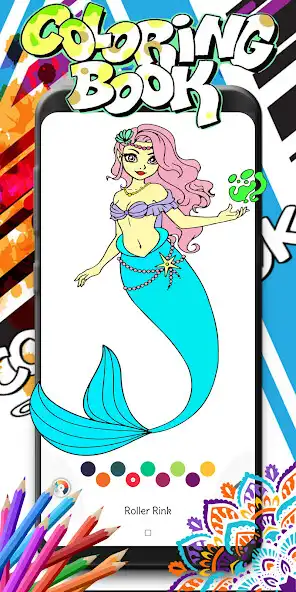 Play Mermaid Coloring Book as an online game Mermaid Coloring Book with UptoPlay