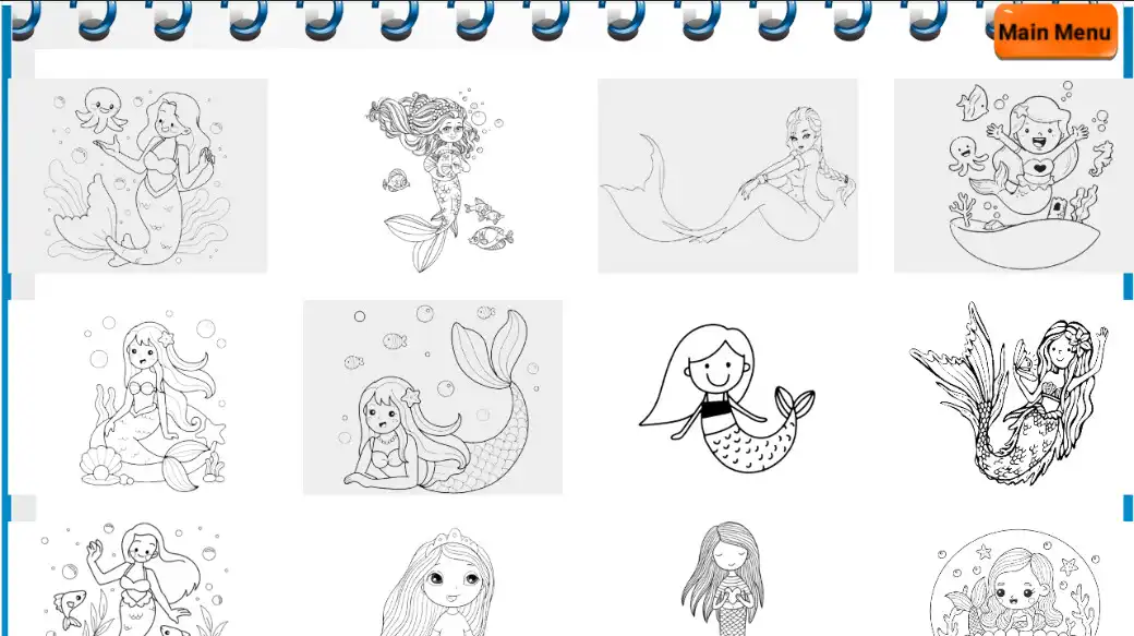 Play Mermaid Coloring:Kids Coloring as an online game Mermaid Coloring:Kids Coloring with UptoPlay