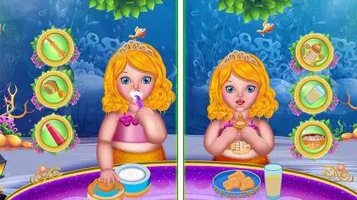 Play Mermaid little baby ocean as an online game Mermaid little baby ocean with UptoPlay