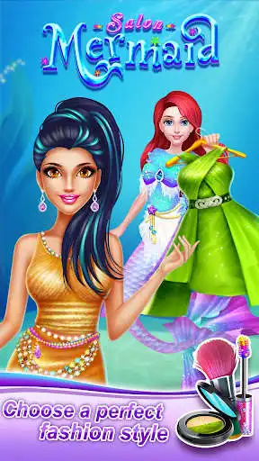 Play Mermaid Makeup Salon as an online game Mermaid Makeup Salon with UptoPlay