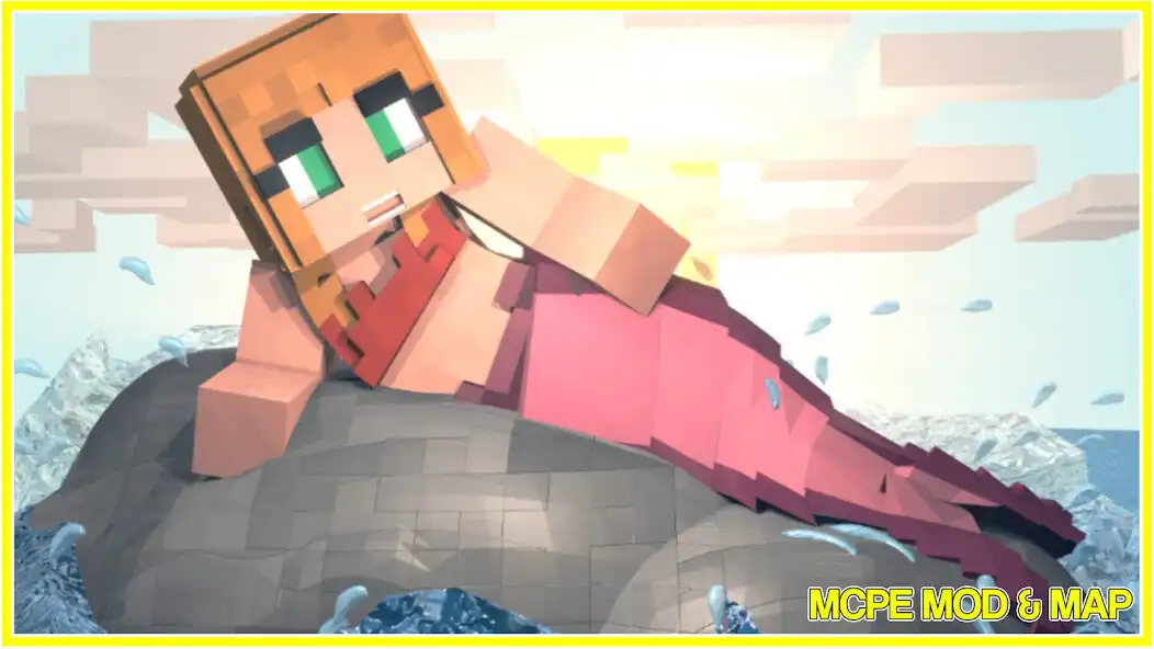 Play Mermaid Mod Minecraft PE as an online game Mermaid Mod Minecraft PE with UptoPlay