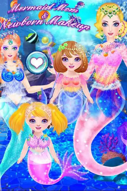 Play Mermaid Mom And Newborn Makeup
