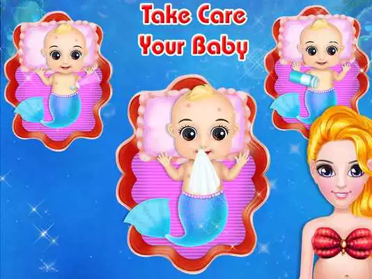 Play Mermaid New Born Baby - A Mermaid Baby Game