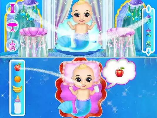 Play Mermaid New Born Baby - A Mermaid Baby Game