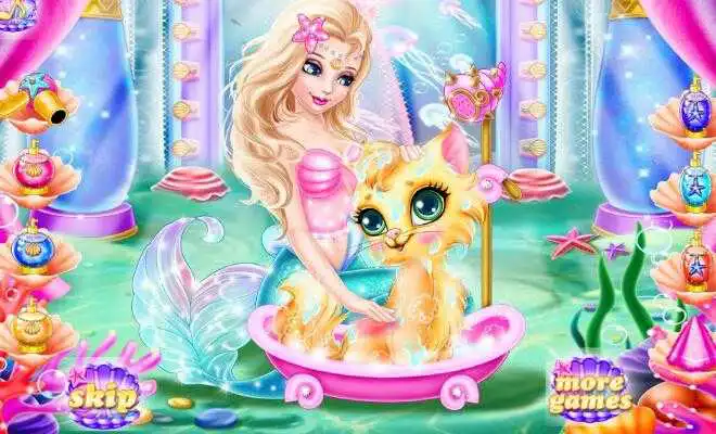 Play Mermaid Pet Cat Care