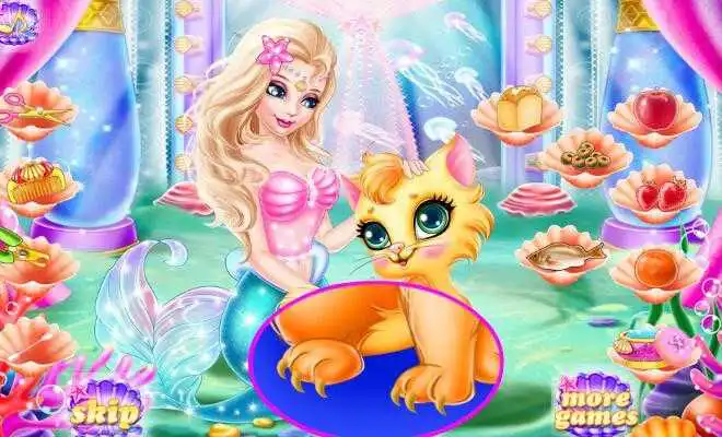 Play Mermaid Pet Cat Care