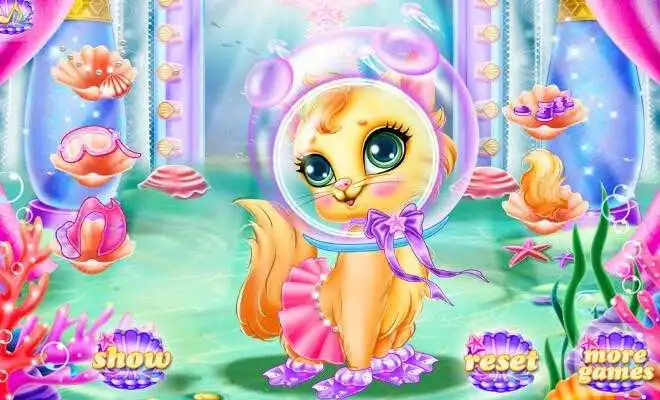 Play Mermaid Pet Cat Care