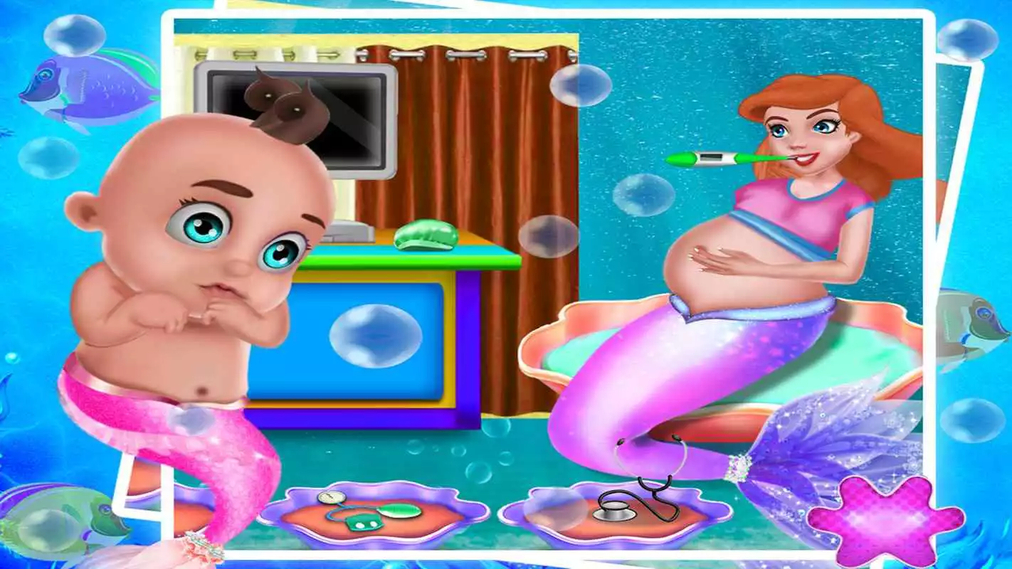 Play Mermaid Princess Pregnancy Check Up