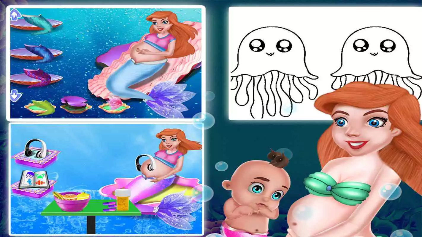 Play Mermaid Princess Pregnancy Check Up