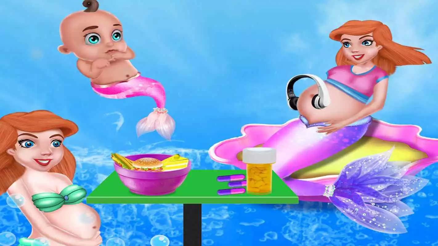 Play Mermaid Princess Pregnancy Check Up