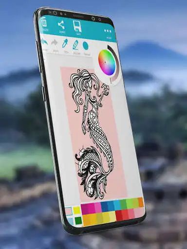 Play Mermaids Coloring Book as an online game Mermaids Coloring Book with UptoPlay