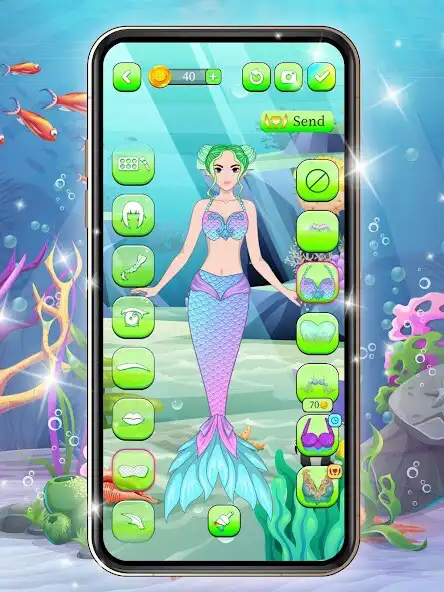 Play Mermaids Dolls Dress Up Game  and enjoy Mermaids Dolls Dress Up Game with UptoPlay