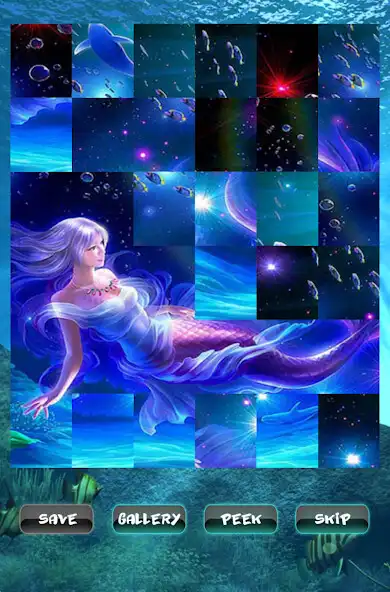 Play Mermaid Sea Puzzles as an online game Mermaid Sea Puzzles with UptoPlay