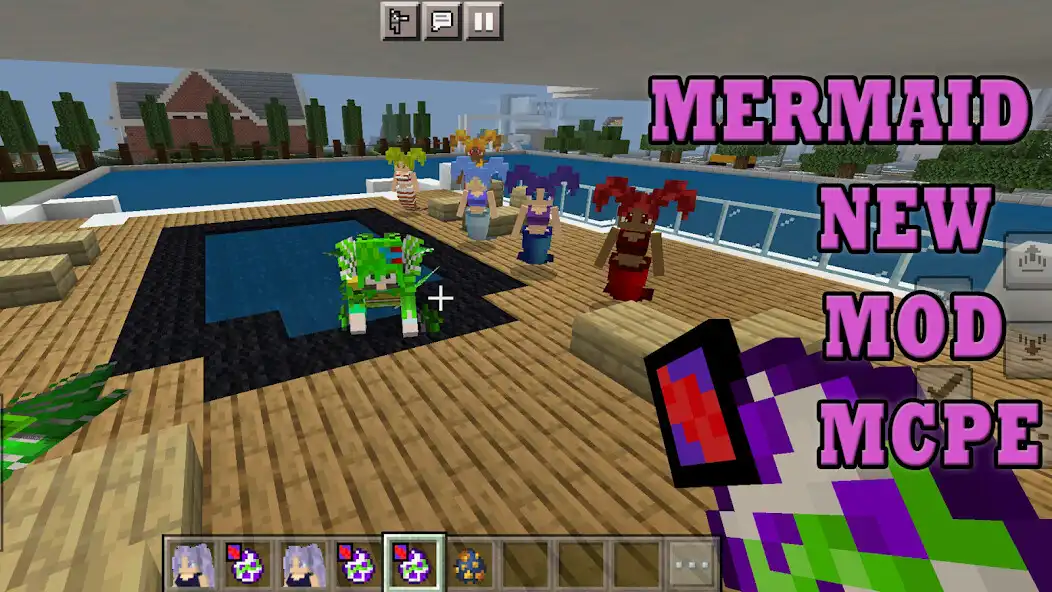 Play Mermaids in Minecraft as an online game Mermaids in Minecraft with UptoPlay
