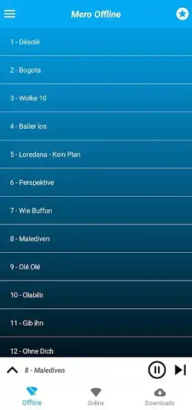 Play Mero beste Lieder (Ohne Internet) as an online game Mero beste Lieder (Ohne Internet) with UptoPlay